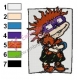 Rugrats Chuckie Finster Embroidery Design